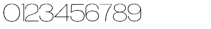 Degitan Thin Expanded Font OTHER CHARS