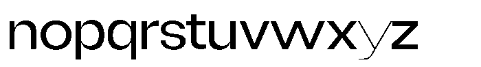 Degitan Variable Thin Expanded Font LOWERCASE