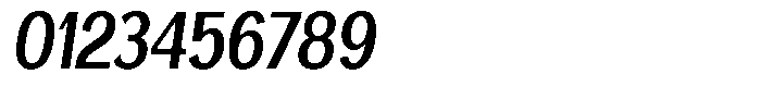 Degora Bold Condensed Slant Font OTHER CHARS