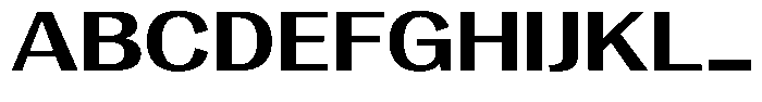 Degora Bold Expanded Font UPPERCASE