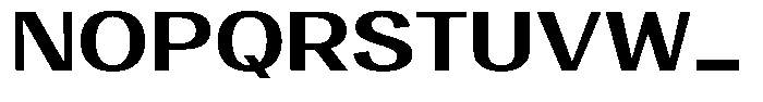 Degora Bold Expanded Font UPPERCASE
