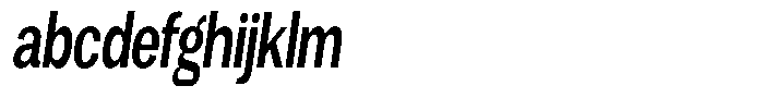 Degora Bold Extra Condensed Slant FONT
