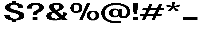 Degora Bold Extra Expanded Font OTHER CHARS