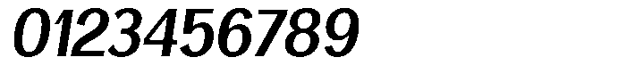 Degora Bold Semi Condensed Slant Font OTHER CHARS