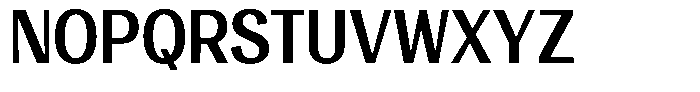 Degora Bold Semi Condensed Font UPPERCASE