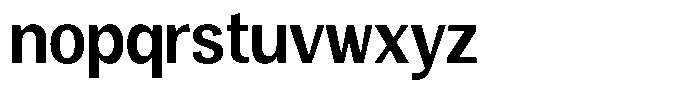 Degora Bold Semi Condensed Font LOWERCASE