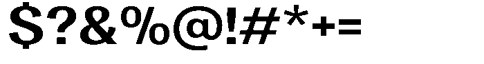 Degora Bold Semi Expanded Font OTHER CHARS