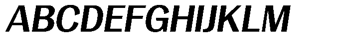 Degora Bold Slant Font UPPERCASE