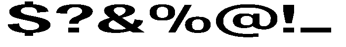 Degora Bold Ultra Expanded Font OTHER CHARS