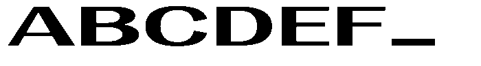 Degora Bold Ultra Expanded Font UPPERCASE