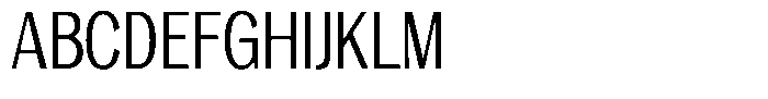 Degora Condensed Font UPPERCASE
