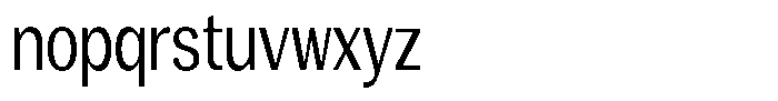 Degora Condensed Font LOWERCASE