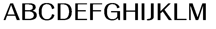 Degora Expanded Font UPPERCASE