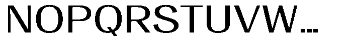 Degora Expanded Font UPPERCASE