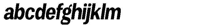 Degora Extra Bold Condensed Slant FONT