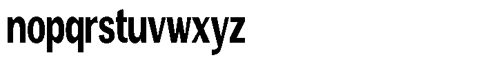 Degora Extra Bold Extra Condensed Font LOWERCASE