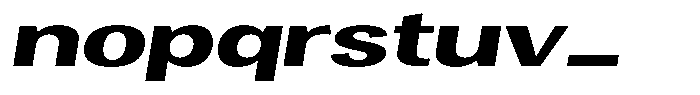 Degora Extra Bold Extra Exp Slant Font LOWERCASE