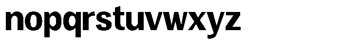Degora Extra Bold Semi Condensed Font LOWERCASE