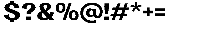 Degora Extra Bold Semi Expanded Font OTHER CHARS