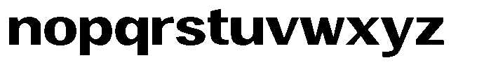 Degora Extra Bold Semi Expanded Font LOWERCASE