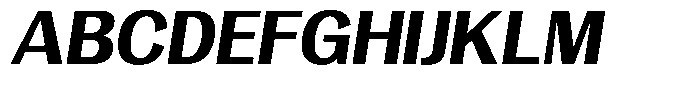 Degora Extra Bold Slant Font UPPERCASE