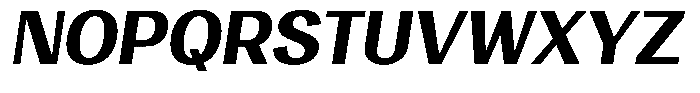 Degora Extra Bold Slant Font UPPERCASE