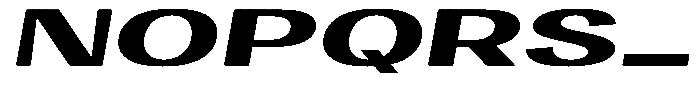 Degora Extra Bold Ultra Exp Slant Font UPPERCASE