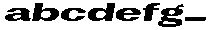 Degora Extra Bold Ultra Exp Slant FONT