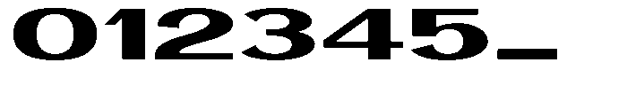 Degora Extra Bold Ultra Expanded Font OTHER CHARS