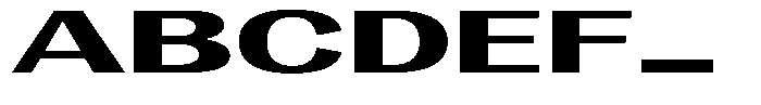 Degora Extra Bold Ultra Expanded Font UPPERCASE