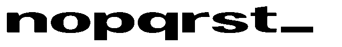 Degora Extra Bold Ultra Expanded Font LOWERCASE