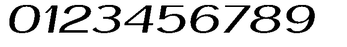 Degora Extra Expanded Slant Font OTHER CHARS