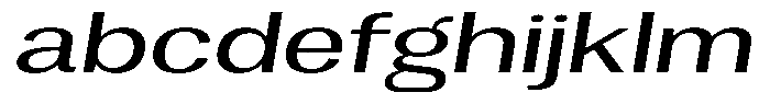 Degora Extra Expanded Slant FONT