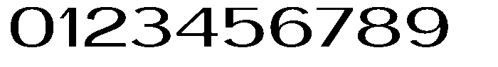 Degora Extra Expanded Font OTHER CHARS