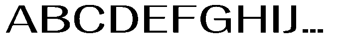 Degora Extra Expanded Font UPPERCASE