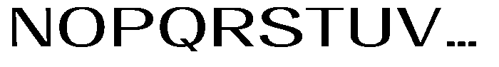 Degora Extra Expanded Font UPPERCASE