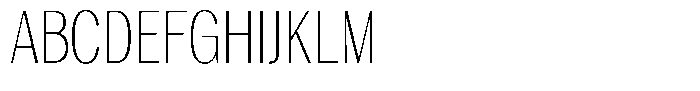 Degora Extra Light Condensed Font UPPERCASE
