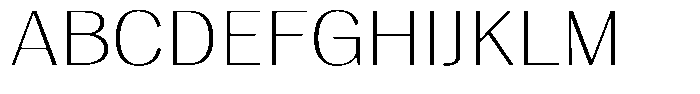 Degora Extra Light Expanded Font UPPERCASE