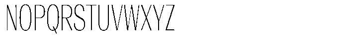 Degora Extra Light Extra Condensed Font UPPERCASE