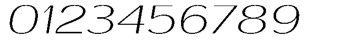 Degora Extra Light Extra Exp Slant Font OTHER CHARS