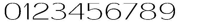 Degora Extra Light Extra Expanded Font OTHER CHARS