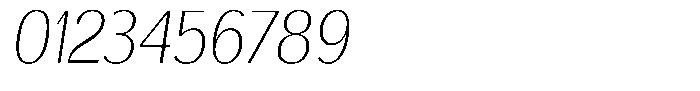 Degora Extra Light Semi Condensed Slant Font OTHER CHARS