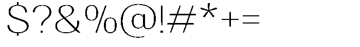 Degora Extra Light Semi Expanded Font OTHER CHARS