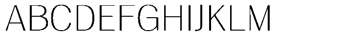 Degora Extra Light Semi Expanded Font UPPERCASE