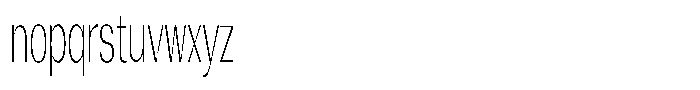 Degora Extra Light Ultra Condensed Font LOWERCASE