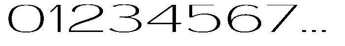Degora Extra Light Ultra Expanded Font OTHER CHARS