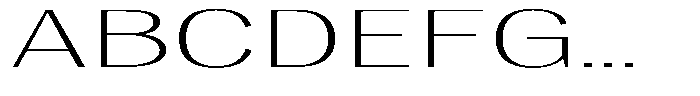 Degora Extra Light Ultra Expanded Font UPPERCASE