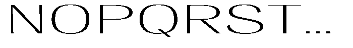 Degora Extra Light Ultra Expanded Font UPPERCASE