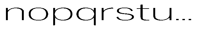 Degora Extra Light Ultra Expanded Font LOWERCASE