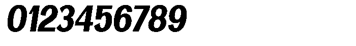 Degora Heavy Condensed Slant Font OTHER CHARS